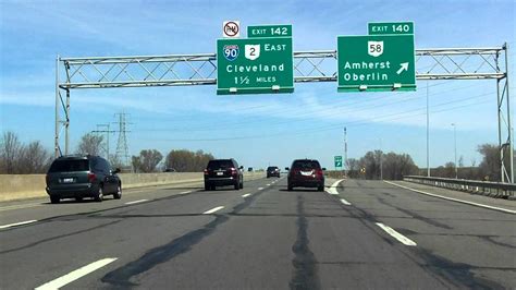 Ohio Turnpike Exits 140 To 142 Eastbound Youtube