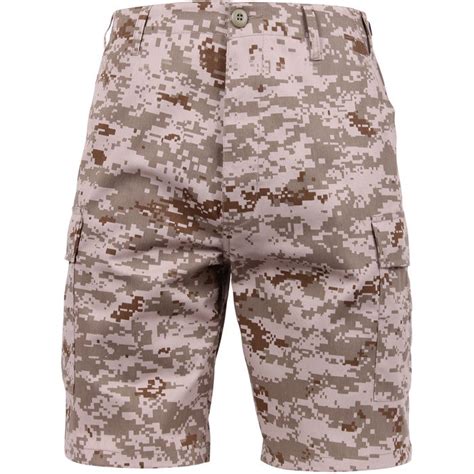 Digital Desert Camouflage Military Cargo Bdu Shorts Polyester