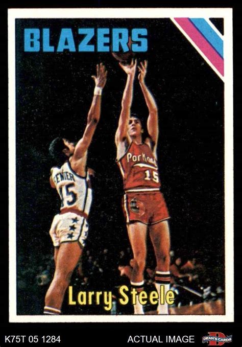 1975 topps 94 larry steele portland trail blazers basketball card dean s cards 7