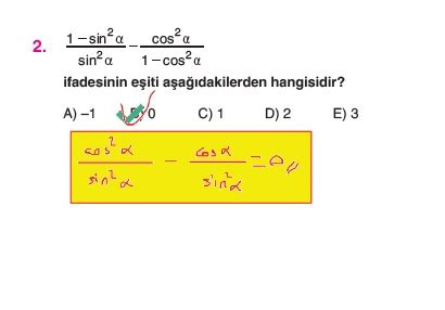 Orijinal Yayınları 11.sınıf matematik soru bankası trigonometri
