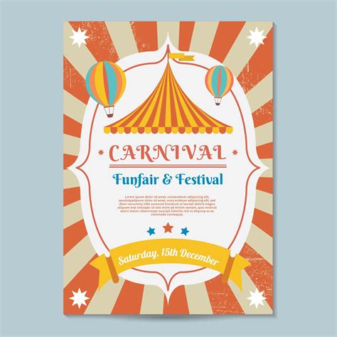 Carnival Poster Template Vector Choose From Thousands Of Free Vectors