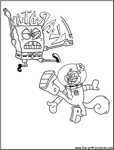Coloring pages of spongebob for kids print. Spongebob and Sandy Coloring Pages | Kids Coloring Pages
