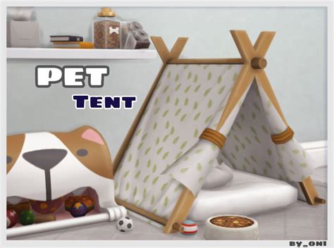 Pet Tent By Oni Liquid Sims In 2021 Sims 4 Pets Sims 4 Sims Pets