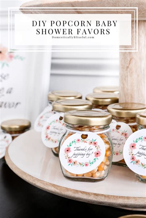 Diy Popcorn Baby Shower Favors Domestically Blissful
