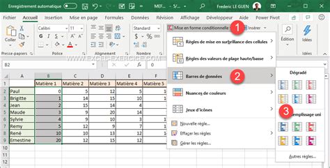 Ajouter Un Tiret Dans Une Cellule Excel - Afficher des barres dans les cellules - Excel Exercice