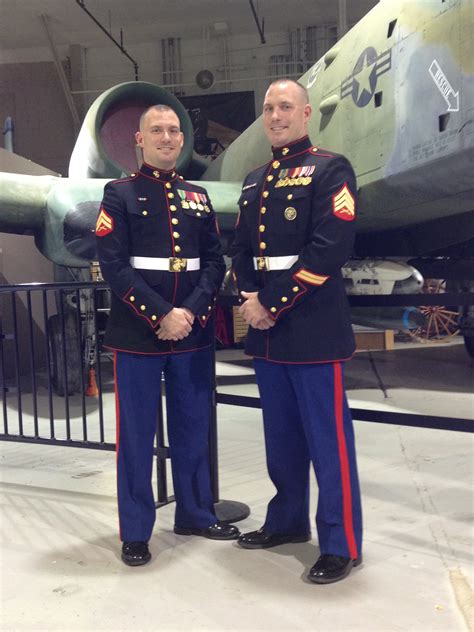 Marine Corps Cpl. James Ritcheson, left, and his twin brother, Marine