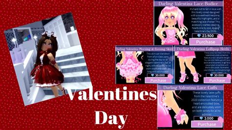 Valentina Set Valentines Update Part 2 Royale High Youtube