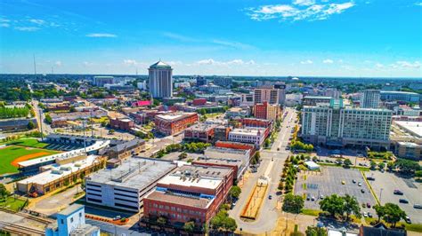 Montgomery Alabama Downtown Skyline Aerial Stock Photo Image Of