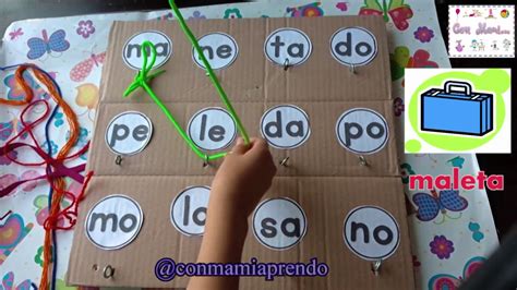 Juegos educativos para infantil y primaria. Actividad para lectoescritura: Formando palabras. - YouTube