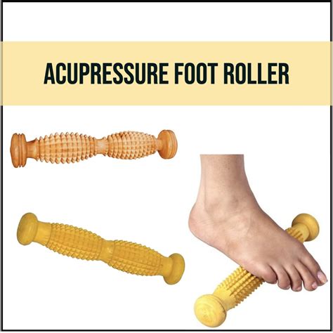 Wooden Foot Roller Massager Sambhav Nature Cure Hospital