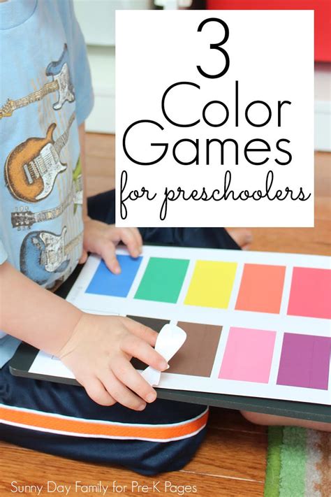 Free Printable Color Games For Preschoolers