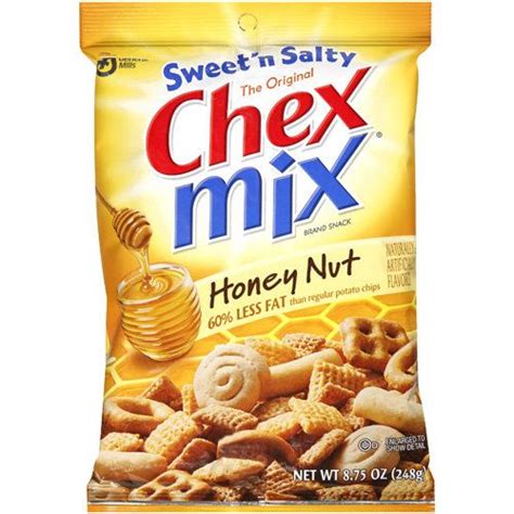 chex mix snack mix sweet and salty honey nut 8 75 oz chex mix sweet chex mix