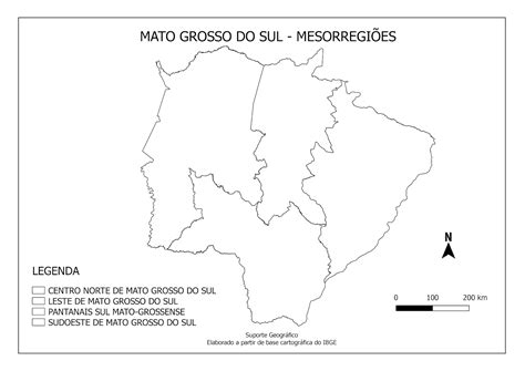 mapa mesorregiÕes de mato grosso do sul para colorir em pdf suporte geográfico