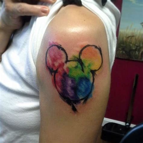 Companies usually avoid the problem by using a different phrase like mouse devices instead. Watercolor Mickey Mouse Head Disney Tattoo On Left Shoulder