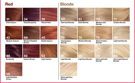 Revlon Colorsilk Blonde Color Chart My Xxx Hot Girl