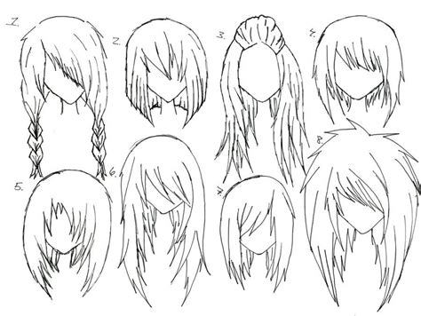 Anime Hairstyles Female Anime Girl Hairstyles Drawing Hairstyles Female Hairstyles Art Kawaii