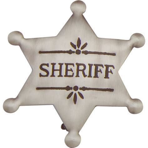 Old West Brass Sheriffs Badge