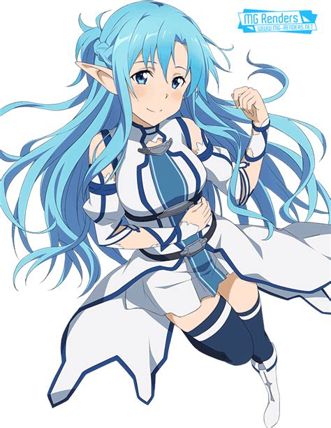 Sword Art Online Yuuki Asuna Render 64 Anime Png Image Without