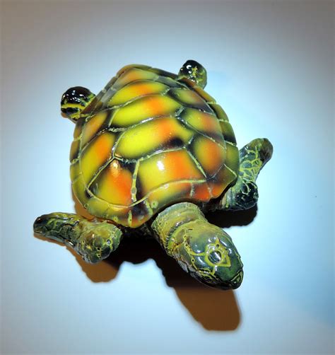 Pretty Sea Turtle Resin Figurine ~nautical Decor Figurines