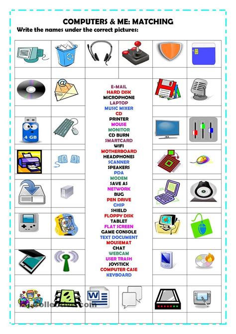 Printable Computer Worksheet