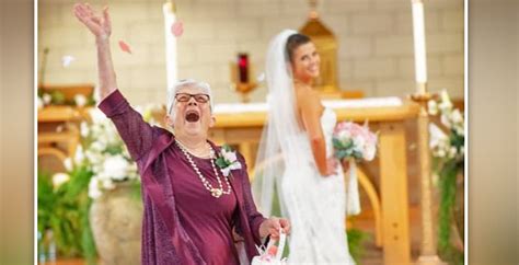83 yr old flower girl steals spotlight at granddaughter s wedding in heartwarming photos