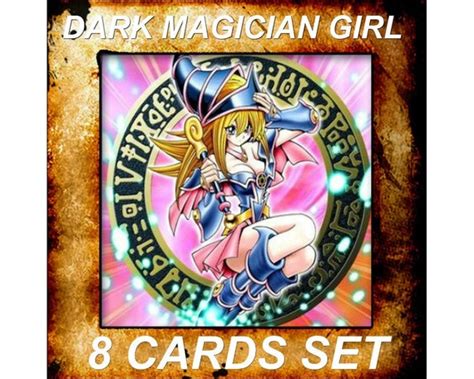 Yugioh Orica Anime Dark Magician Girl Set Of 8 Cards