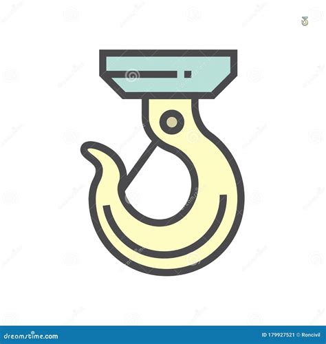 Crane Hook Icon Stock Vector Illustration Of Harbour 179927521
