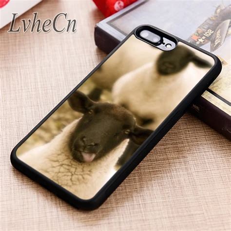 Lvhecn Funny Sheep Face Farm Animal Goats Phone Case Cover For Iphone 6