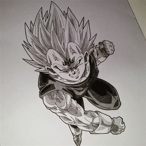 Kibitoindb Sketch Vegeta Dragon Ball Drawing How To Draw Vegeta From