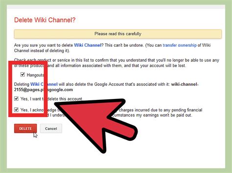 There are steps which require action on the application. How to Delete a YouTube Account: 15 Steps (with Pictures)