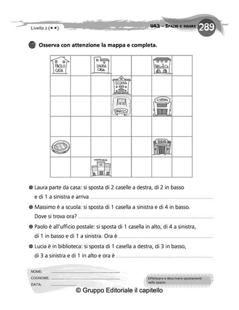 Effettuare E Descrivere Spostamenti Nello Spazio