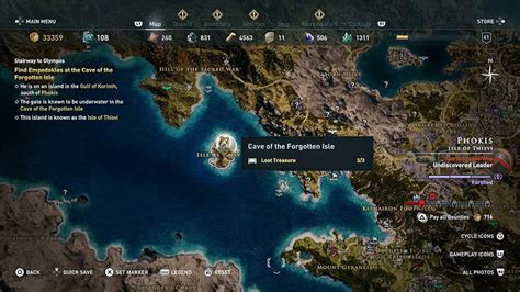 Assassins Creed Odyssey How To Enter The Cave Of The Forgotten Isle