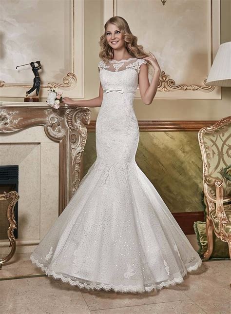 bling sequin mermaid wedding dress cap sleeve lace applique alibaba retail store bridal gown