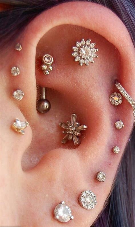 Innenohr Piercing Ear Piercings Rook Pretty Ear Piercings Multiple