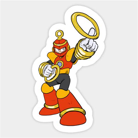 Ringman Megaman Sticker Teepublic