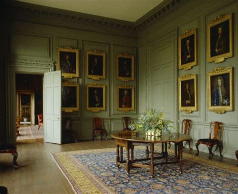 Paneled Room With Gallery And Table Georgian Interiors Country House Interior Traditional