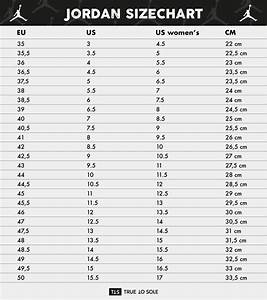Sneaker Sizing And Size Chart True To Sole