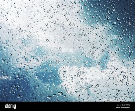 Raindrops From The Sky Stock Photo Alamy