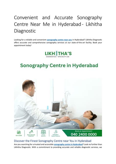 Ppt Convenient And Accurate Sonography Centre Near Me In Hyderabad