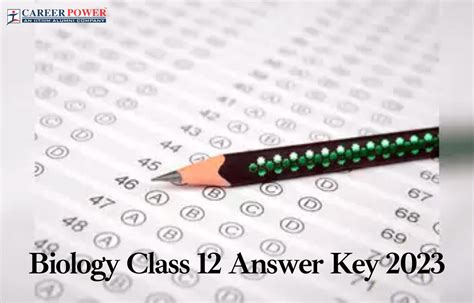 Class 12 Biology Answer Key 2023 Question Paper Solution