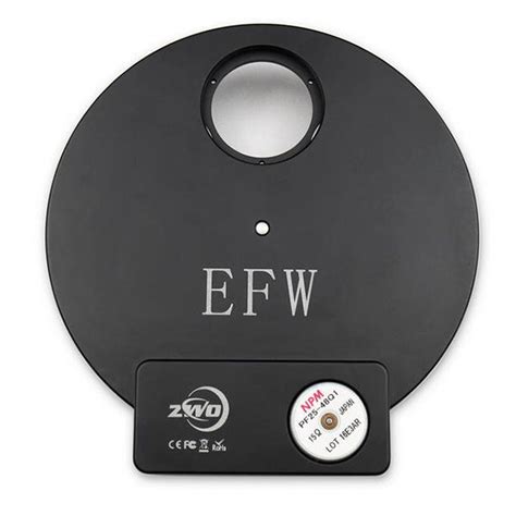 Zwo 7 Position Color Filter Wheel For 36mm Filters Efw7 36