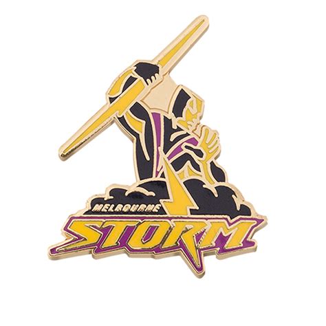 The most renewing collection of free logo vector. Melbourne Storm NRL Team Logo Lapel Pin Metal Badge ...