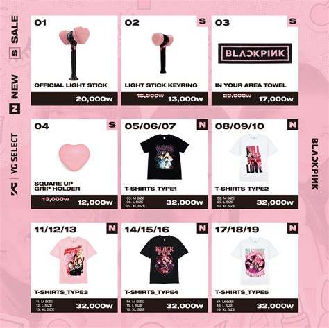 6 Blackpink Private Stage Official Merch List