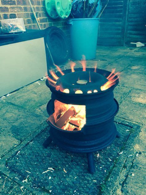 Fire pit on wheels article is part fire pits category and topics about pit, wheels, on, fire Wheel rim fire pit- This creative fire pit can be used on ...