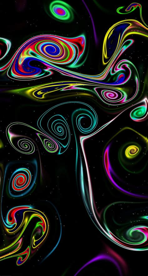 Neon Swirls Neon Swirls Hd Mobile Wallpaper Peakpx