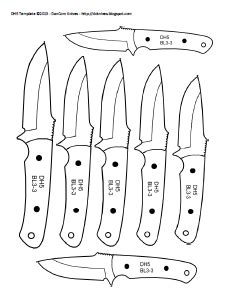 Templates made by me at i made a knife! DIY Knifemaker's Info Center: Knife Patterns