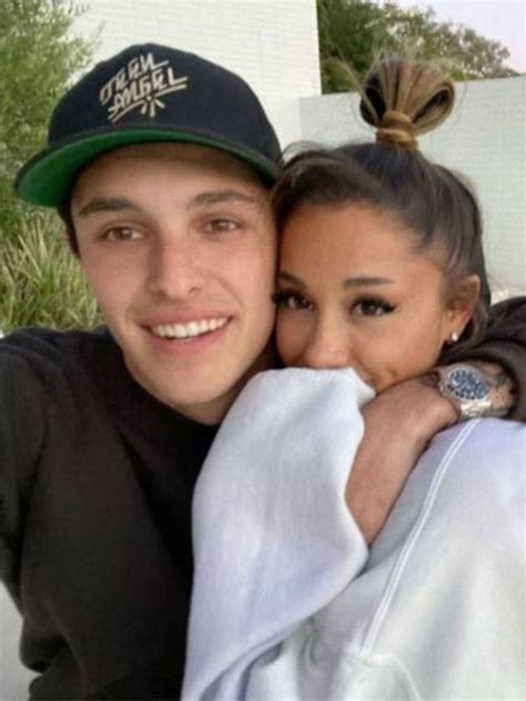 Ariana Grande Gets A Loving Kiss From Fiancé Dalton Gomez As She Thanks Him For Being ‘my Person