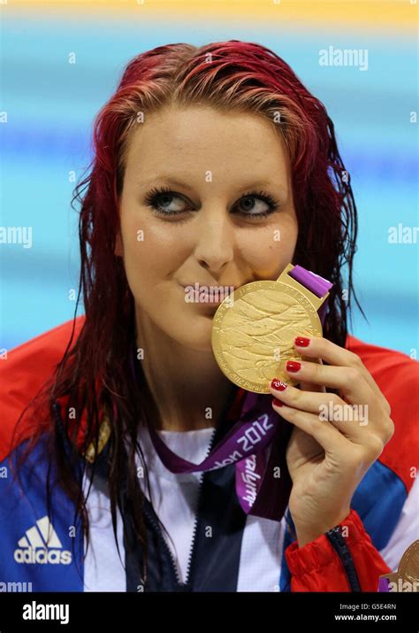 Great Britains Jessica Jane Applegate With Her Gold Medal Following
