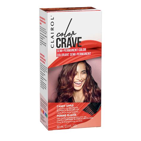 8699568514368 Clairol Color Crave Semi Permanent Hair Colour Candy Apple