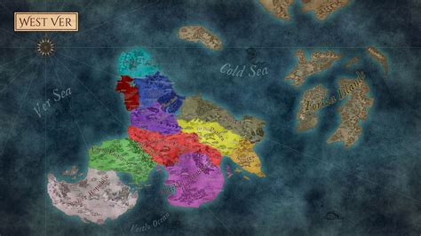 The Continent Of West Ver A Commissioned Map By Oldclanka On Deviantart